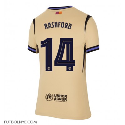 Camiseta Barcelona Marcus Rashford #14 Visitante Equipación para mujer 2025-26 manga corta Camiseta Barcelona Marcus Rashford #14 Visitante Equipación para mujer 2025-26 manga corta